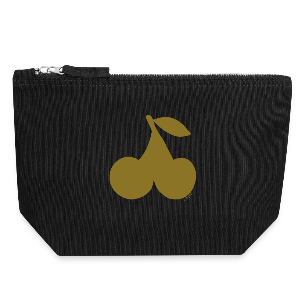 Pochette cerise (dorée) - noir
