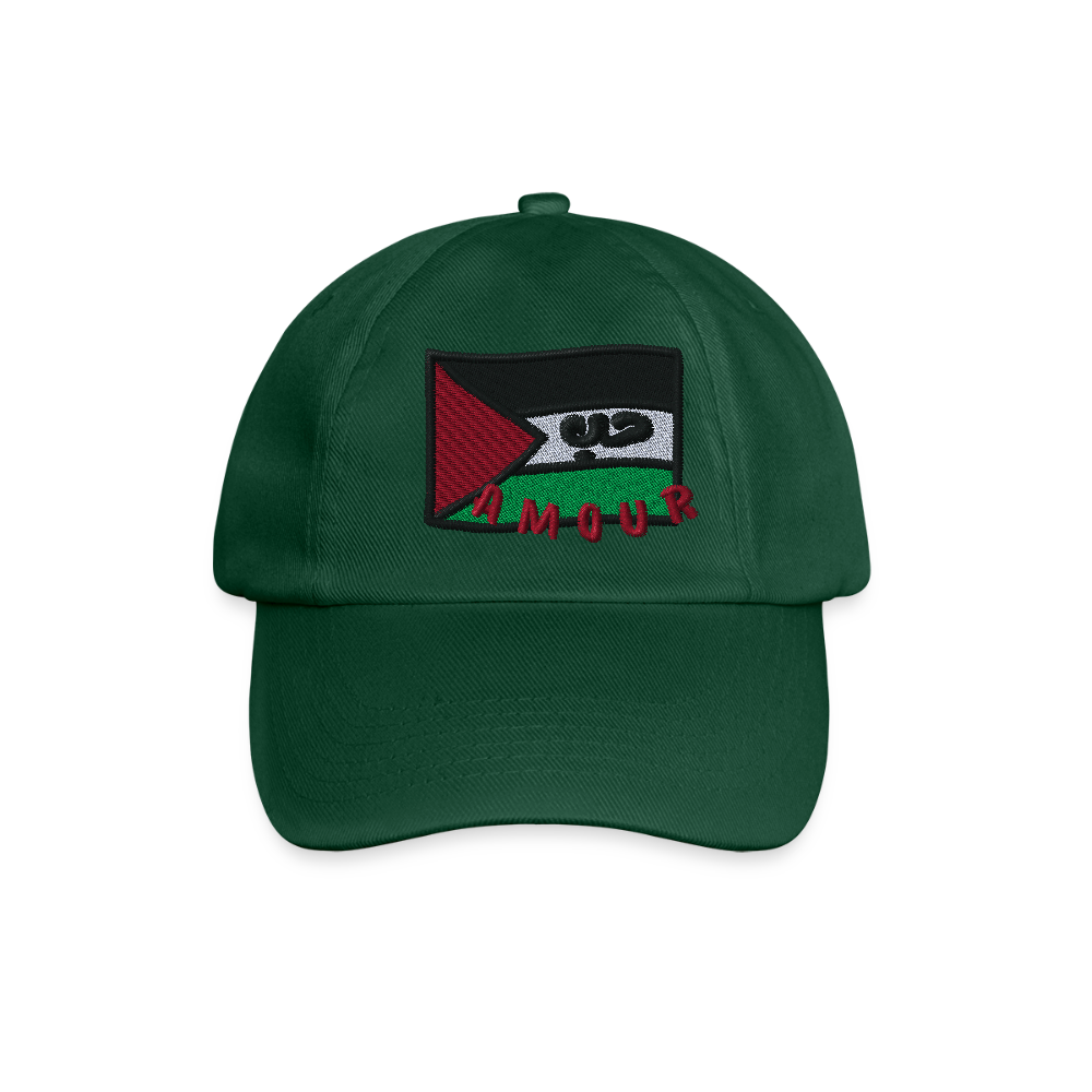 Casquette- Amour (brodée) - vert bouteille