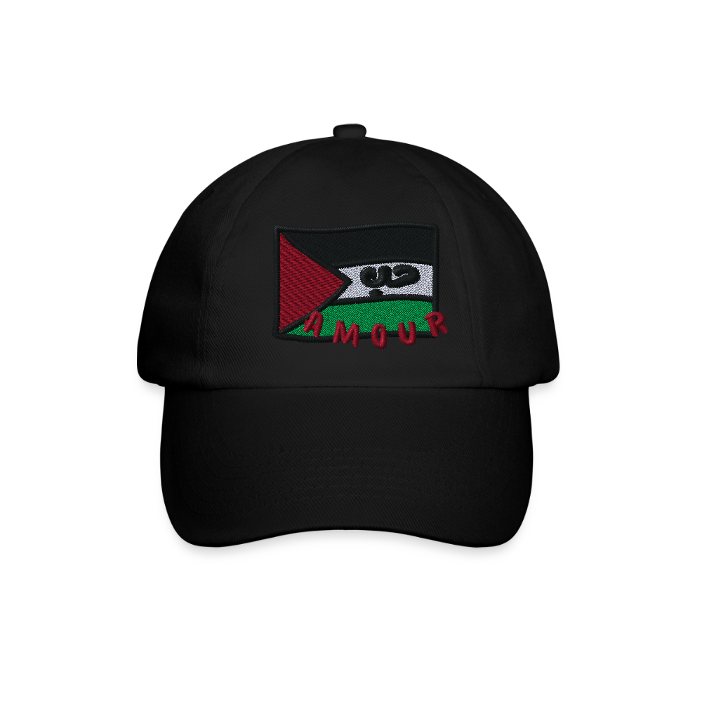 Casquette- Amour (brodée) - noir/noir