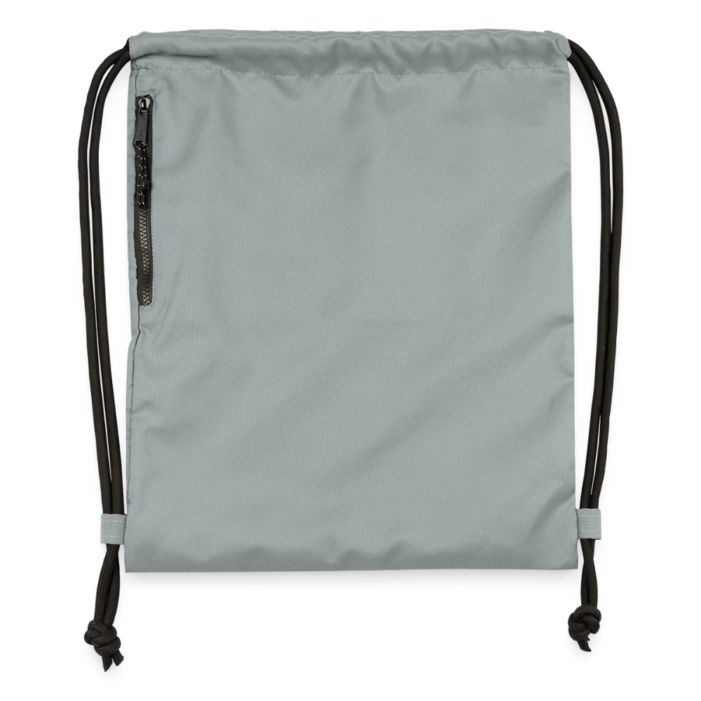 Sac à cordon en polyester recyclé - gris fer délavé