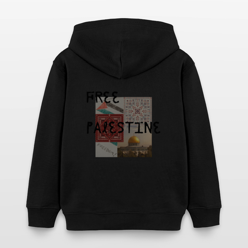 Sweat à capuche bio Mini  Enfant - PALESTINE - noir