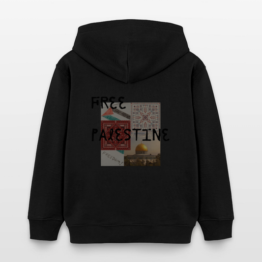 Sweat à capuche bio Mini  Enfant - PALESTINE - noir