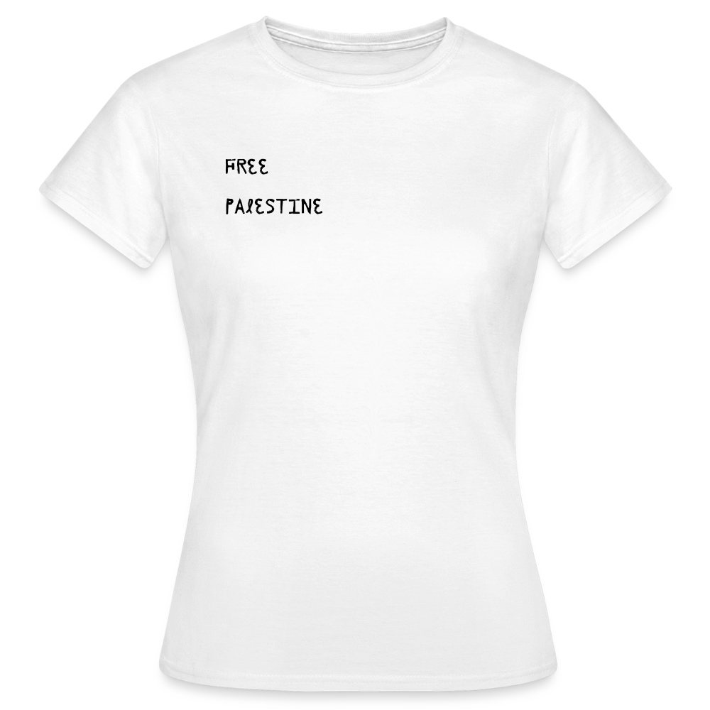 T-shirt Femme - PALESTINE - blanc