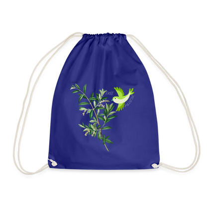 Sac de sport léger - Oiseau - bleu roi