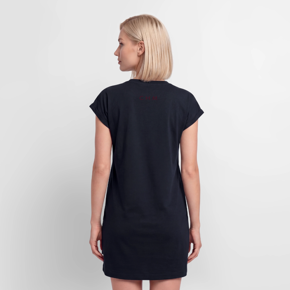 Robe T-shirt femme Premium en coton bio - bleu marine