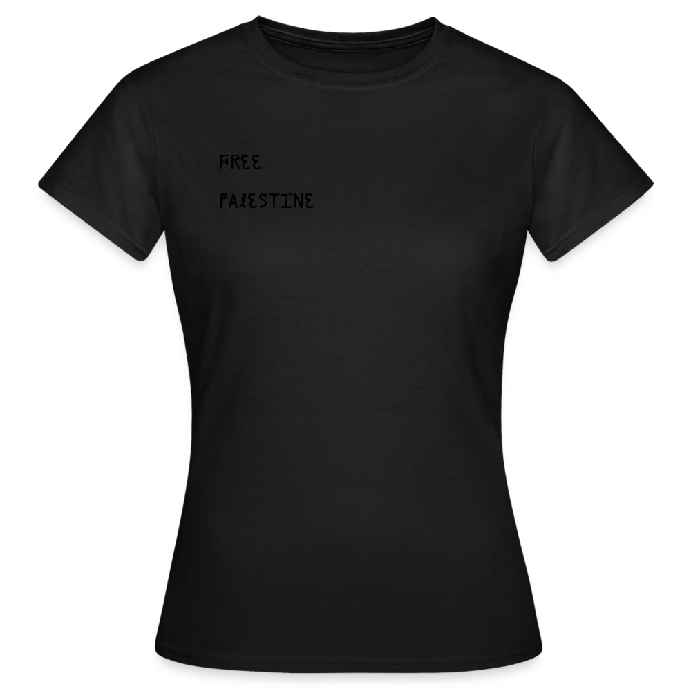 T-shirt Femme - PALESTINE - noir