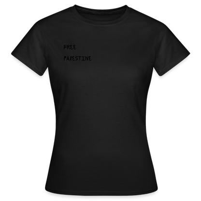 T-shirt Femme - PALESTINE - noir