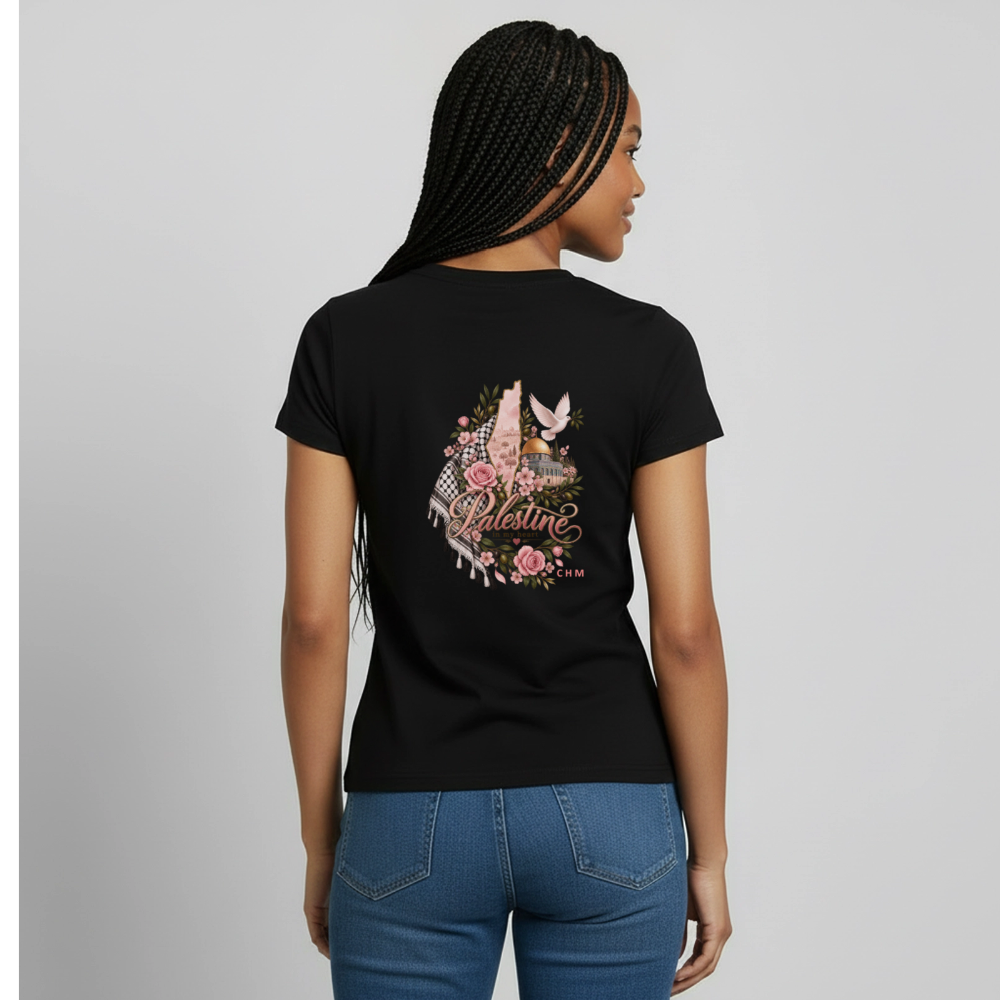T-shirt - heart - noir