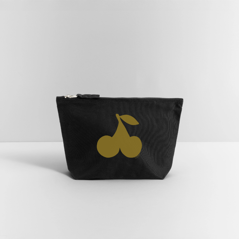 Pochette cerise (dorée) - noir