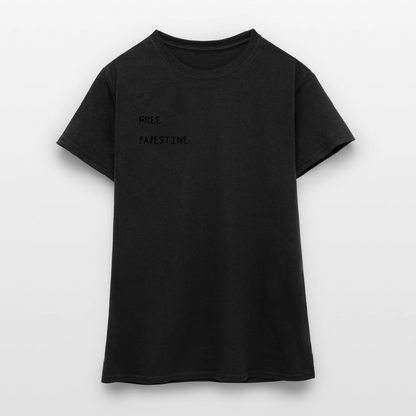 T-shirt Femme - PALESTINE - noir