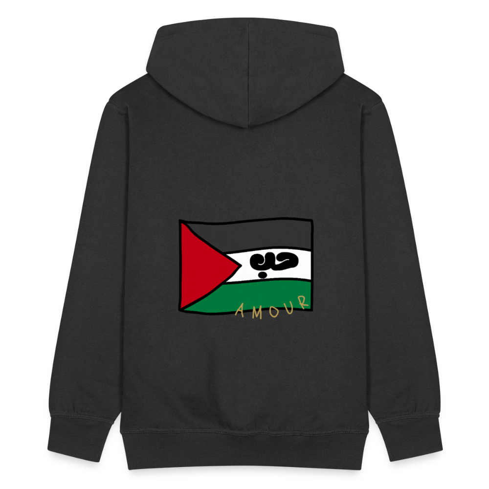 Veste à capuche Premium Homme - noir