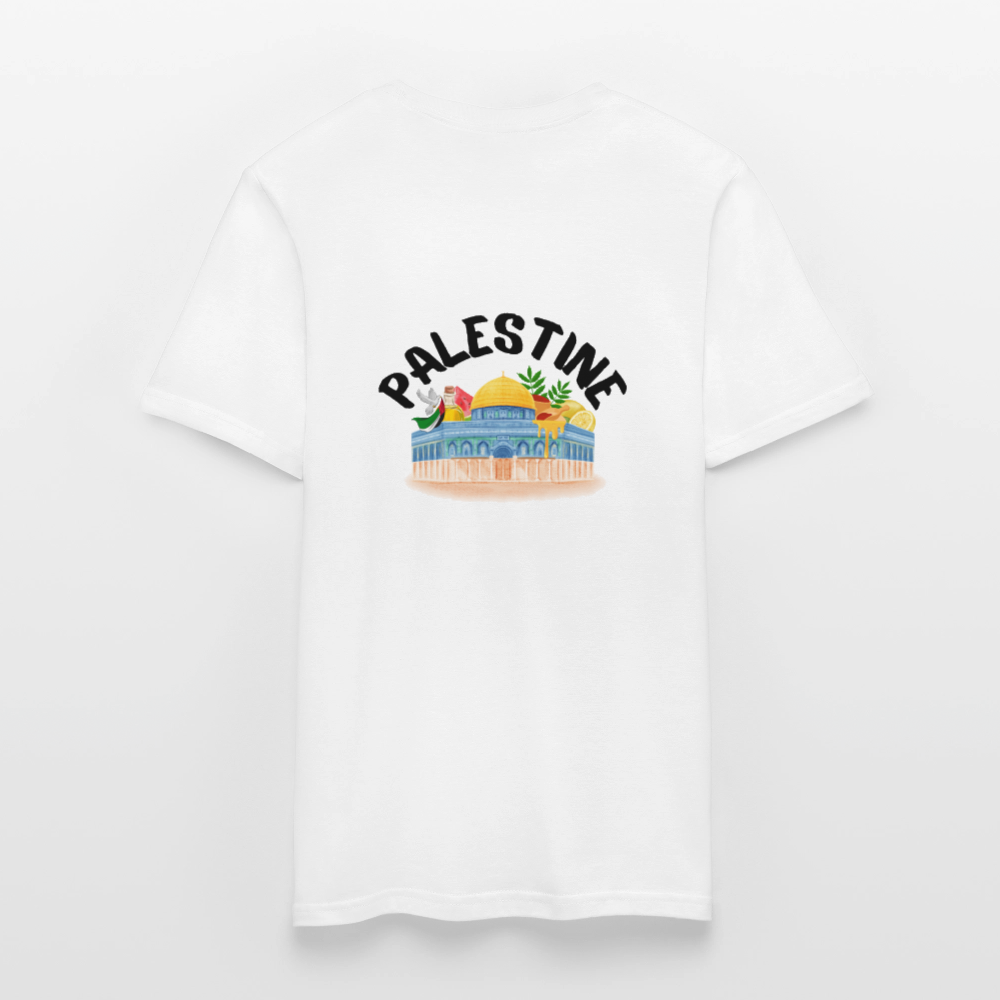 T-shirt Homme - PALESTINE - blanc