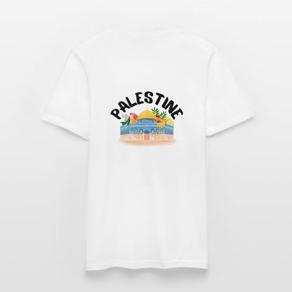 T-shirt Homme - PALESTINE - blanc