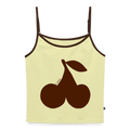T-shirt cherry - Jaune Beurre/Marron Foncé