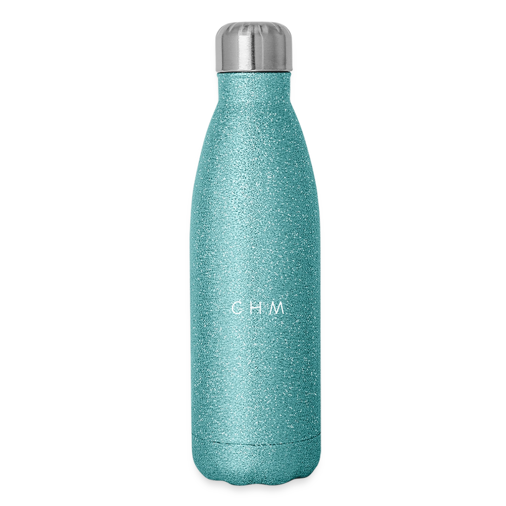 Gourde isotherme pailletée 500 ml - paillettes bleues
